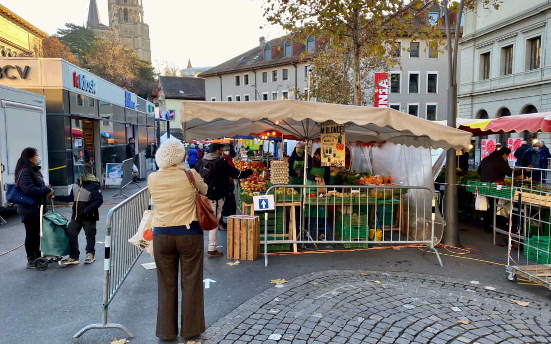 Marché à Lausanne