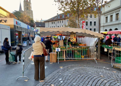 Marché à Lausanne